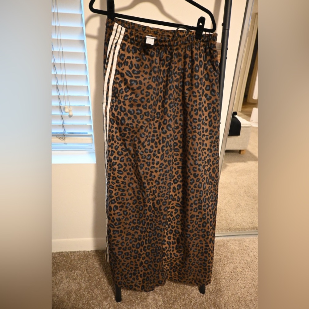 Adidas Brown and Black Patterned Pants